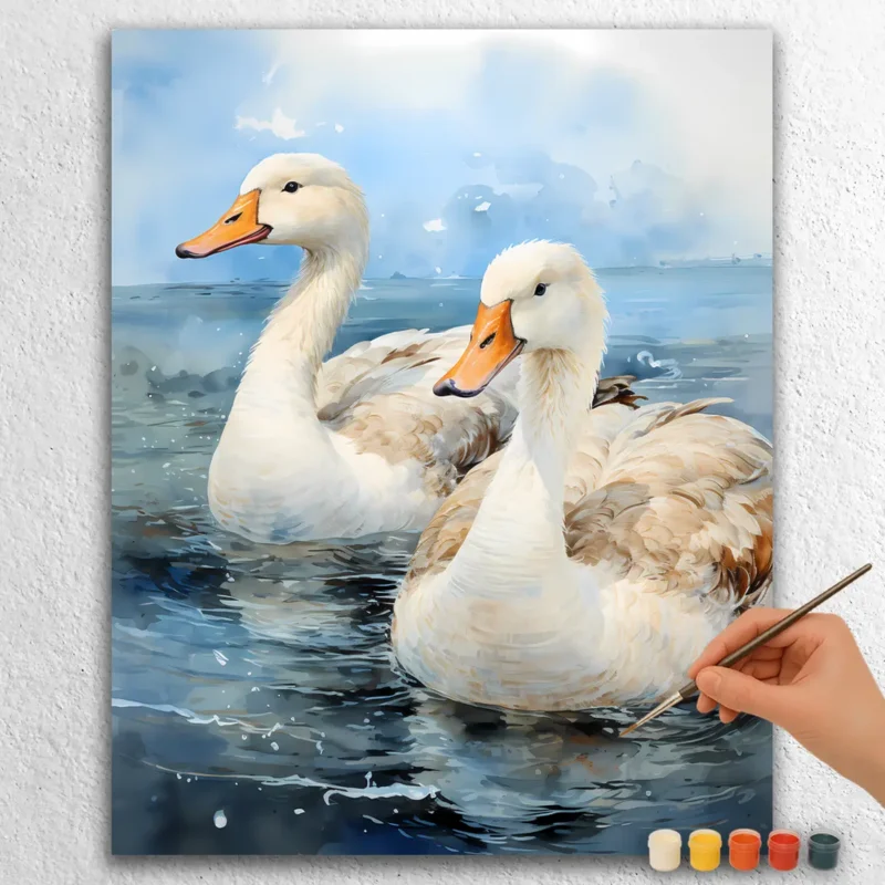 Fall-Wildfire-11355 Maestosa Coppia di Cigni