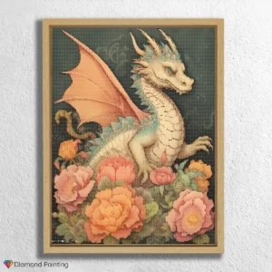 Niedlicher Blumen-Drache
