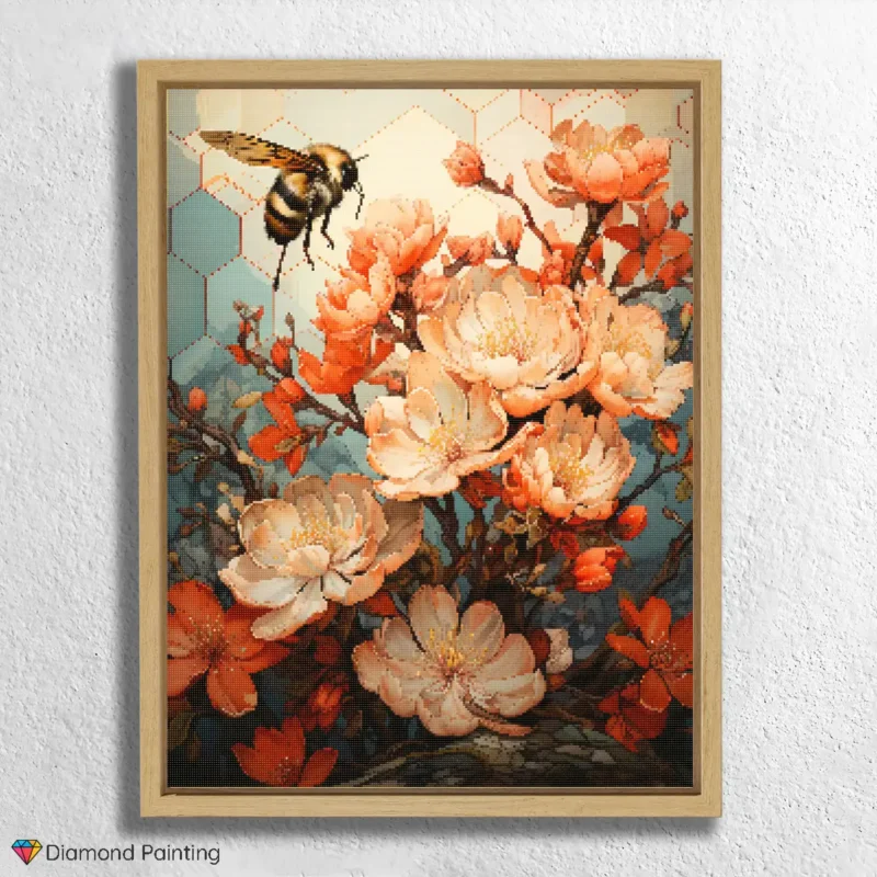 Abeille sur les fleurs