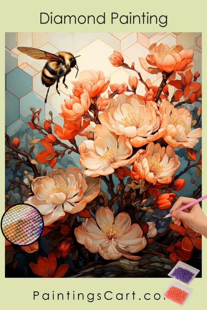 Abeille sur les fleurs