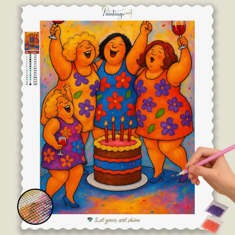 Alegre_Celebracion_con_Pastel_y_Vino_base-pintura-con-diamantes-paintingscart Alegre_Celebracion_con_Pastel_y_Vino