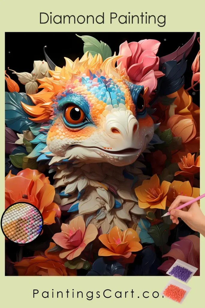 Dragón Kawaii Colorido