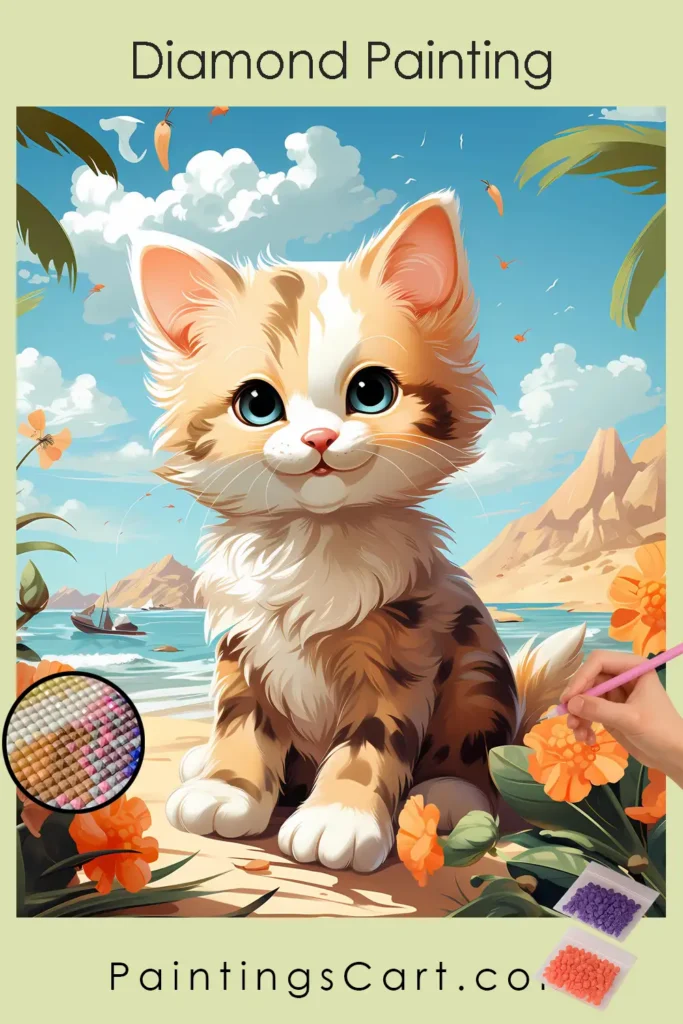 Happy Cat on the Beach 1 Happy Cat On Beach