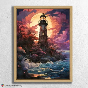 Vuurtoren bij Slecht Weer