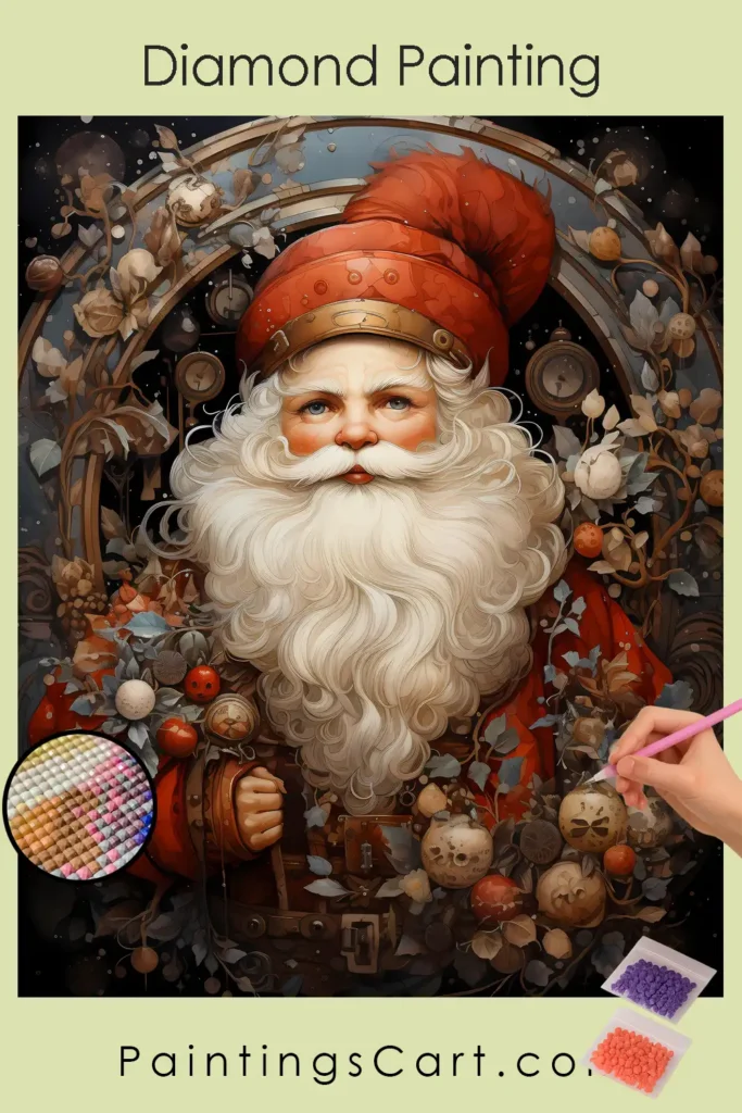 Kawaii Christmas Santa Diamond Painting 1 Kawaii Santa Christmas