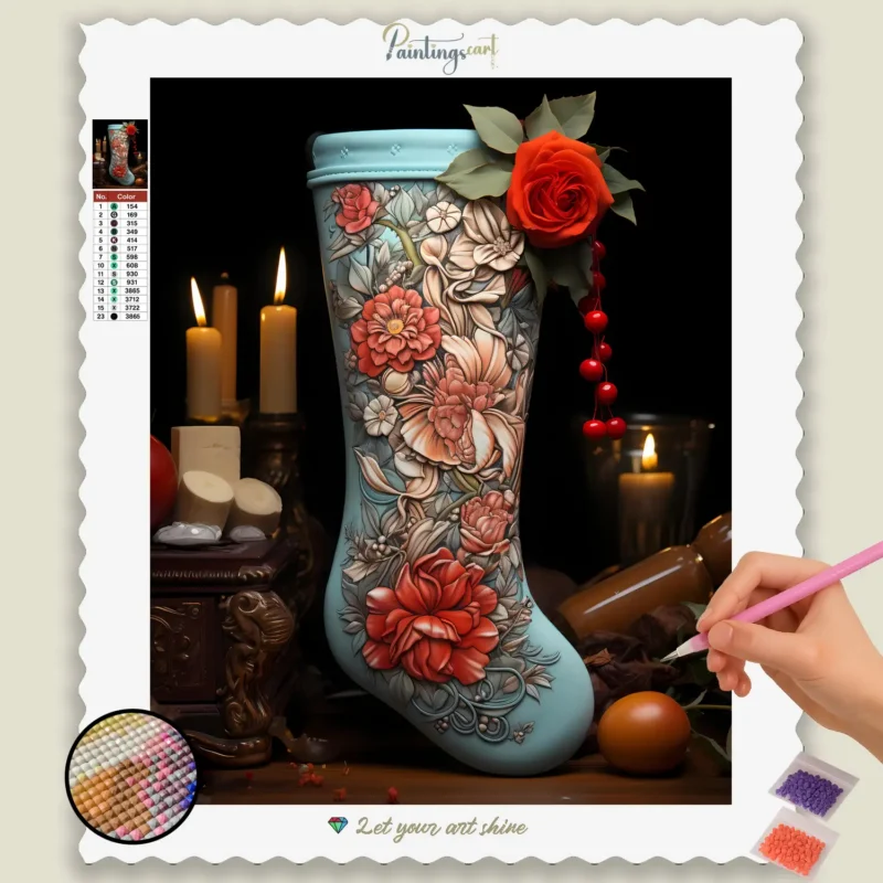 Kawaii_Christmas_302139_base-diamond-painting-paintingscart Natale Kawaii