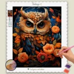 Chouette Kawaii d'Automne