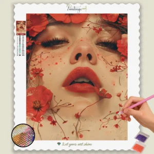 Kawaii Bloemen en Meisje