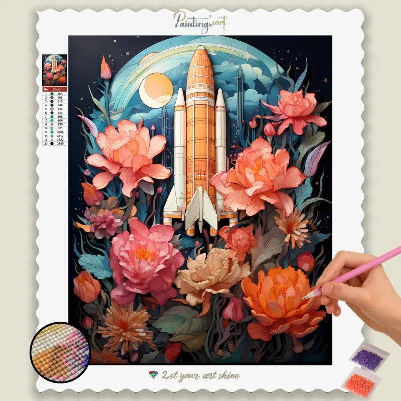 Kawaii_Space_42592_base-diamond-painting-paintingscart Kawaii Spacecraft