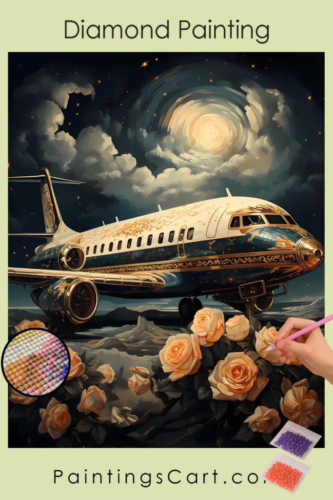 Luxury Plane Diamond Painting 1 Luxury Plane