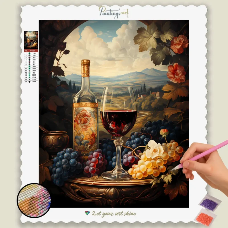 Luxury_Travel_452990_base-diamond-painting-paintingscart Vin og Druer