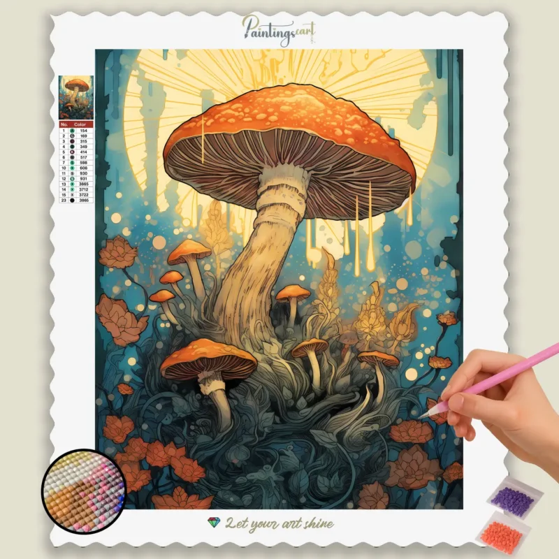 Magic_Mushrooms_diamond_paintings_32993_base-diamond-painting-paintingscart Bunte Pilze