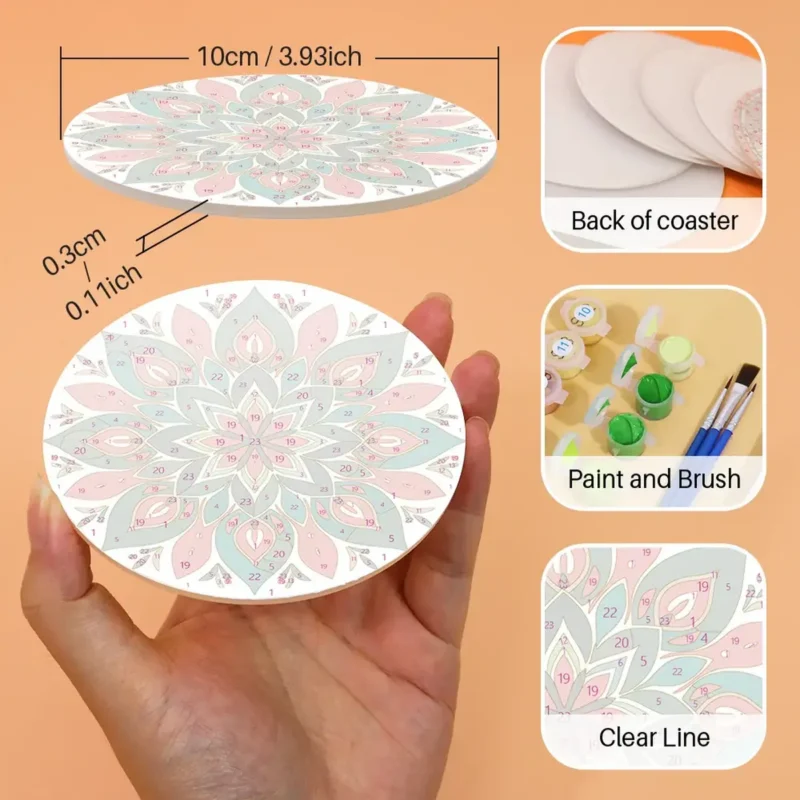 Sottobicchieri Personalizzati Mandala Art Fai Da Te