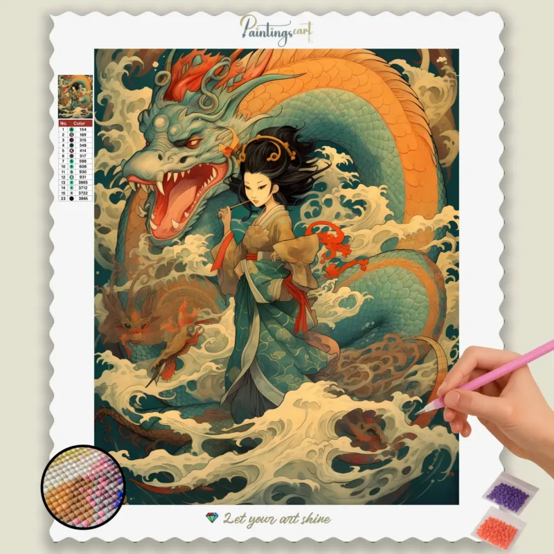 Manga_Anime_Dragons_53010_base-diamond-painting-paintingscart Kit di Pittura per Numeri: Anime & Fantasy | ACOTAR, Blue Exorcist & Altro