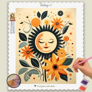 Diamond Painting Kits: 5D Diamond Art & Custom Kits | PaintingsCart 11 Minimalistisk Vårblomma