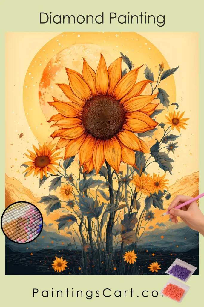 Minimalist Sunflower 1 Girasole Minimalista