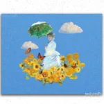 Fliegende Sonnenblumen Claude Monet