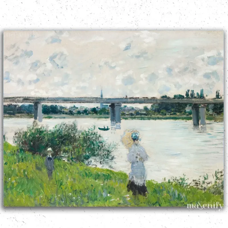 Monet-48 Banco del Río Claude Monet