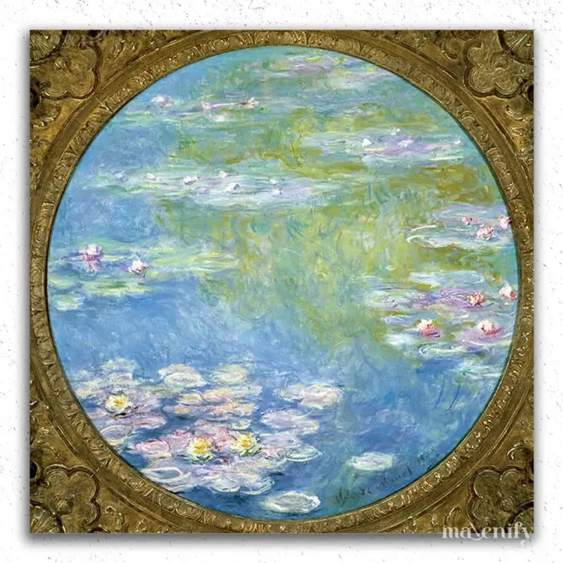 Monet-56 Waterlilies from a Window