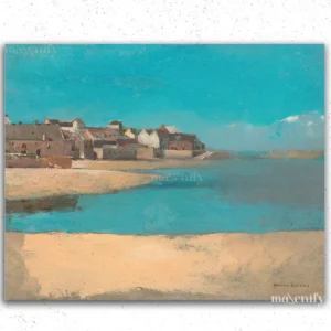 Stad nära havet Odilon Redon