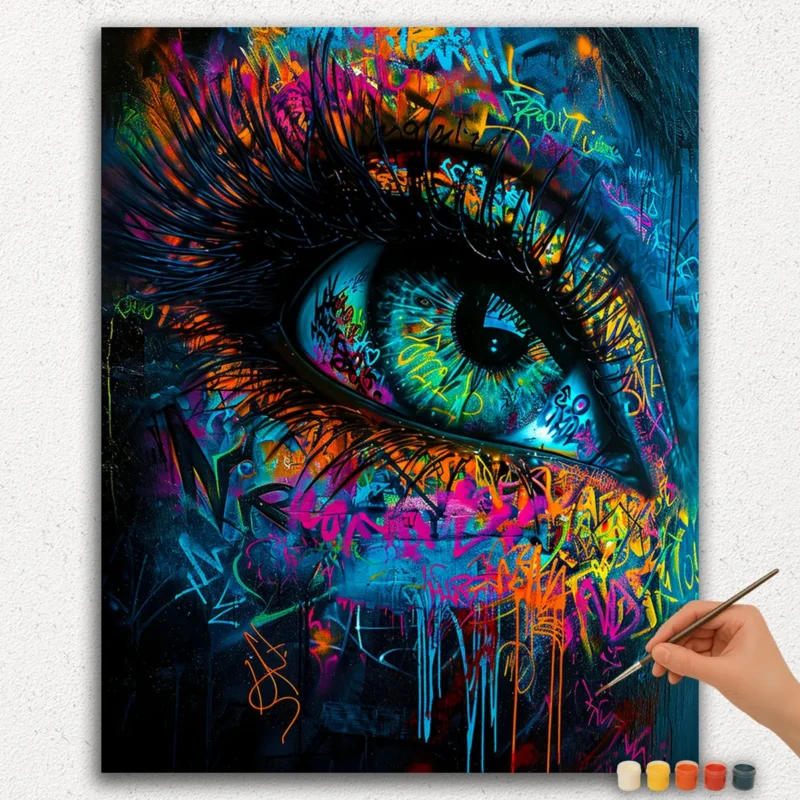 Verf-op-Nummer-Diamant-Schilderen-Ver-JPE-35 Het Oog - Verf Op Nummer