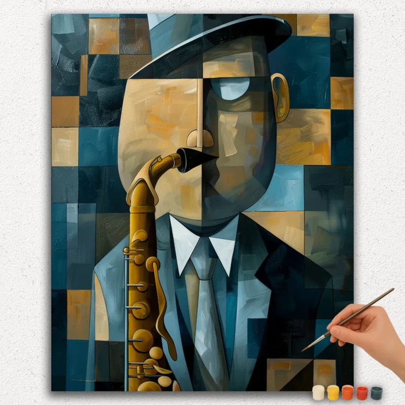 Abstract Portret - Verf op Nummers