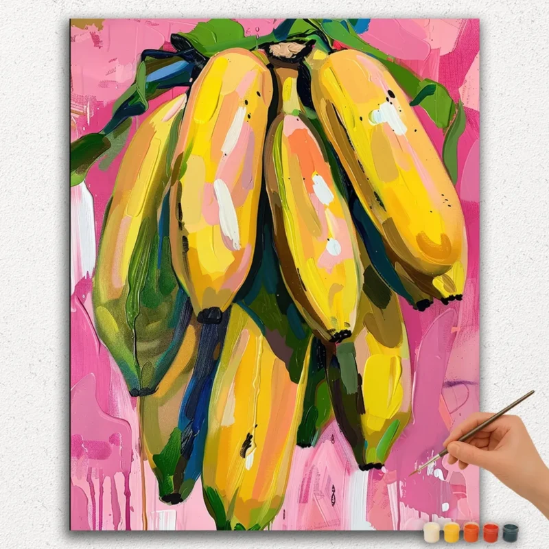 Paint-By-Numbers-DIamond-Painting-Ver-JPE-58 The Bananas - Paint by Numbers