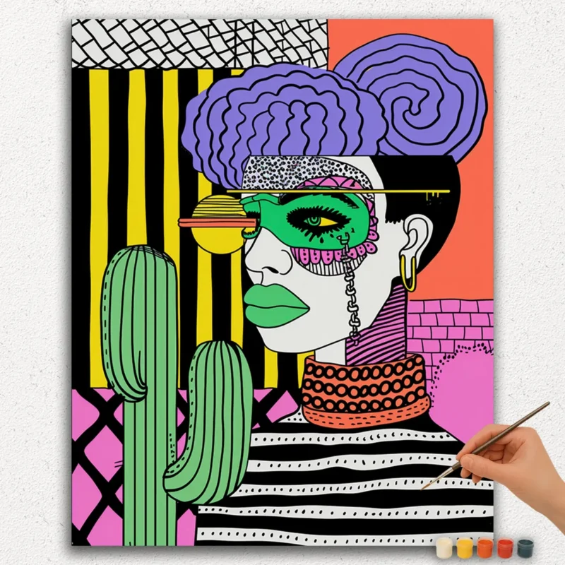 Pop Art Féminin - Peinture par Numéros