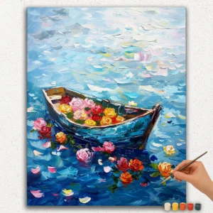 Roses and Boat