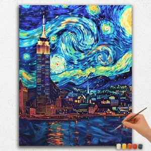 Best Paint by Numbers Kits for Adults and Kids 63 Nuits étoilées à New York
