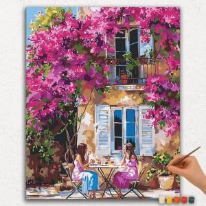 Des fleurs sur la maison