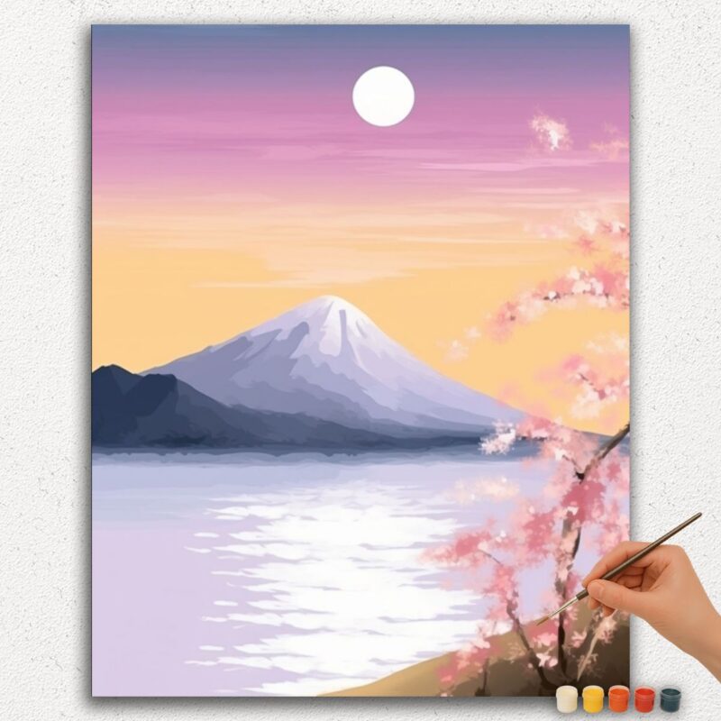 Paint-By-Numbers-DIamond-Painting-Ver-PNV-29 Cielo y Montaña Coloridos