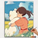 Pige med hendes bamse