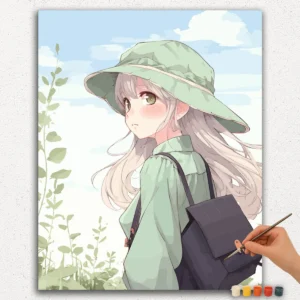 Fille avec Sac - Anime