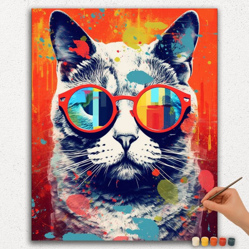 Katzen-Pop-Art