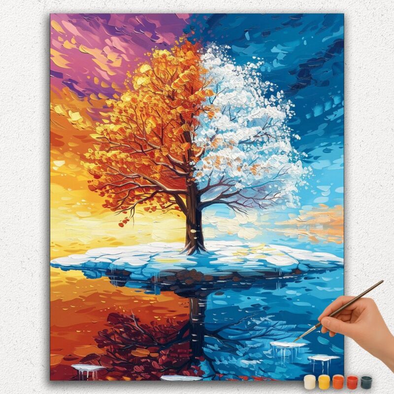 Paint-By-Numbers-DIamond-Painting-Ver-PNV-88 Two Seasons