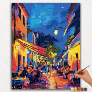 Best Paint by Numbers Kits for Adults and Kids 83 Mensen in het café