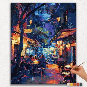 Best Paint by Numbers Kits for Adults and Kids 63 People in Cafe