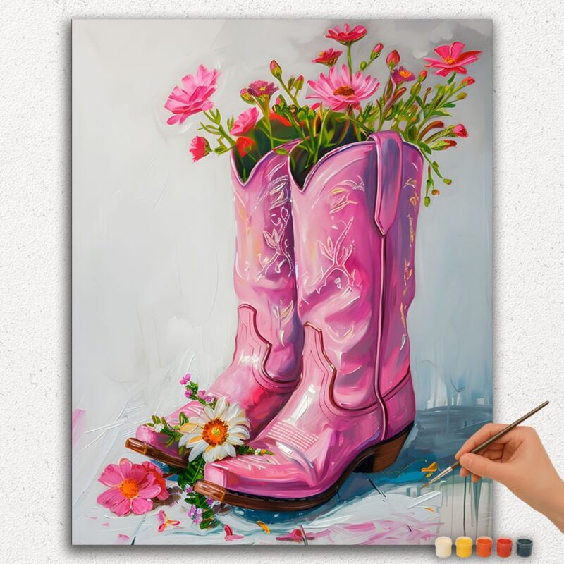 Pintura-por-Números-Pintura-de-Diamantes-Ver-jpgg-102 Flores y Botas