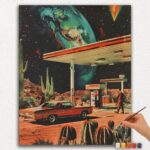 Gas Station - Paint by Numbers