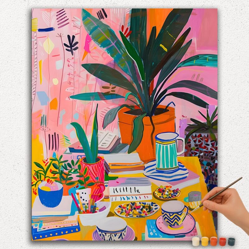 Paint-By-Numbers-DIamond-Painting-Ver-jpgg-188 Colorful Dining Table