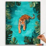 Tiger im Pool Tropical
