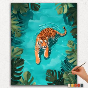 Tiger im Pool Tropical