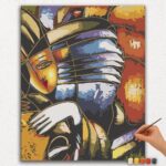 Abstract Portret - Verf op Nummers