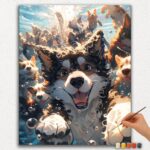 Ik ben Blije Hond - Verf op Nummer