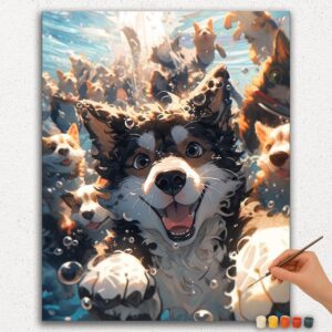 Ik ben Blije Hond - Verf op Nummer