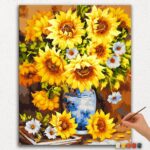Tournesols dans un Vase