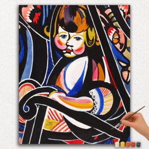 Best Paint by Numbers Kits for Adults and Kids 75 Bambino In Dondolo