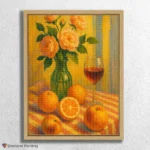 Peach_Roses_and_Warm_Fruits_Still_Life