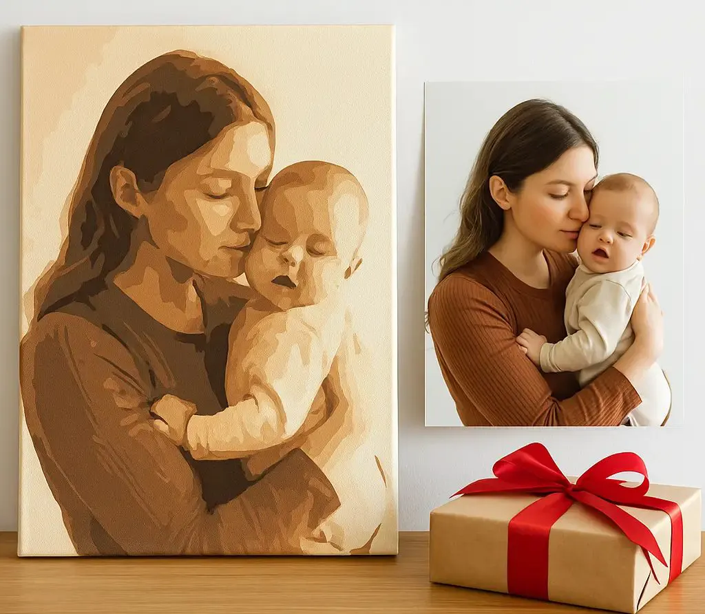 Custom Paint by Numbers Kit From Your Photo | Personalized 4 Personalized Photo to Painting Gift Idea copy DIY paintings - Paint by numbers - Diamond Painting